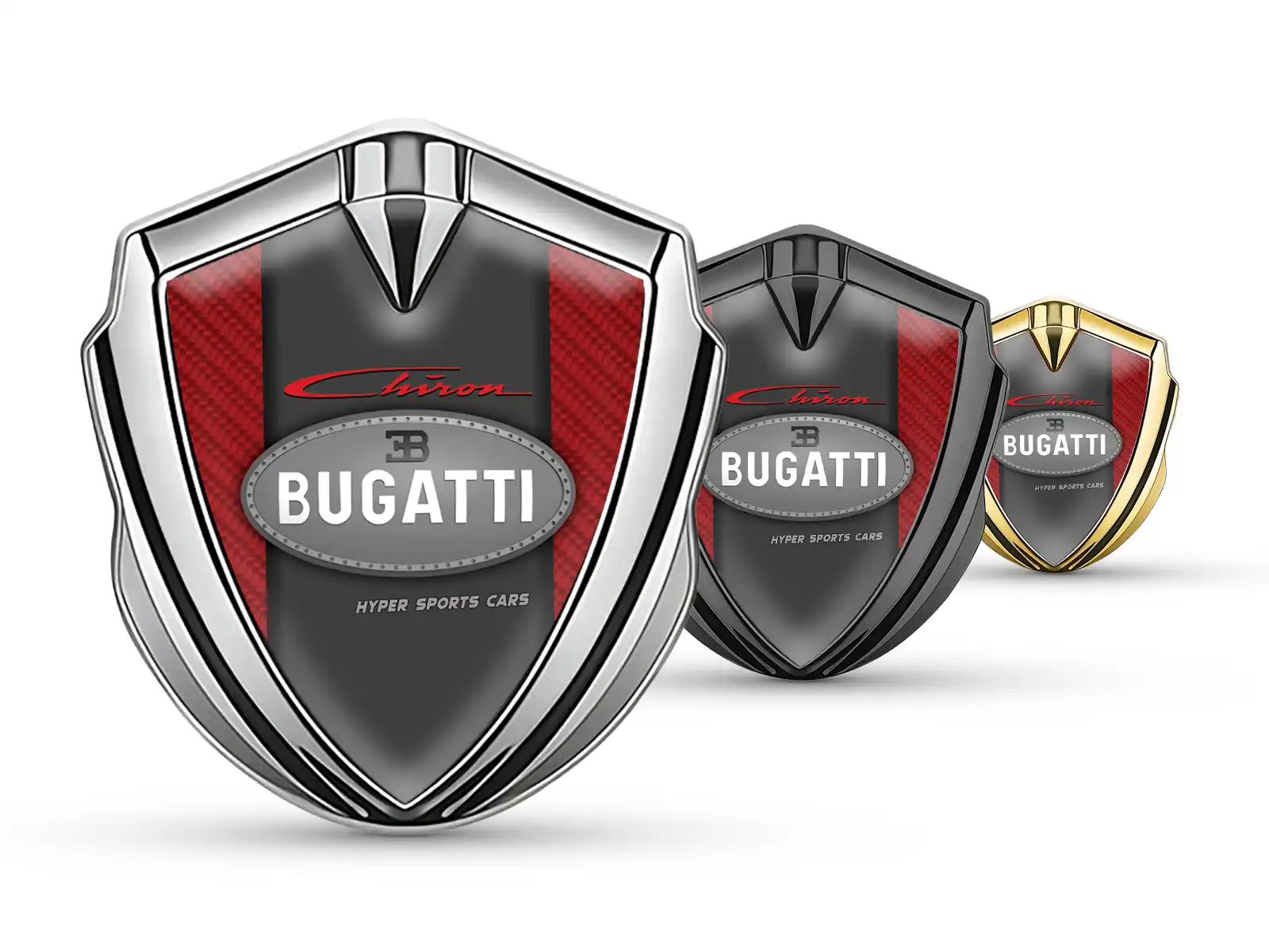 Bugatti Abovedado Emblema Insignia Estilo Mínimo Universal